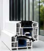 Doorsnede van het VEKA Alphaline 90-profiel